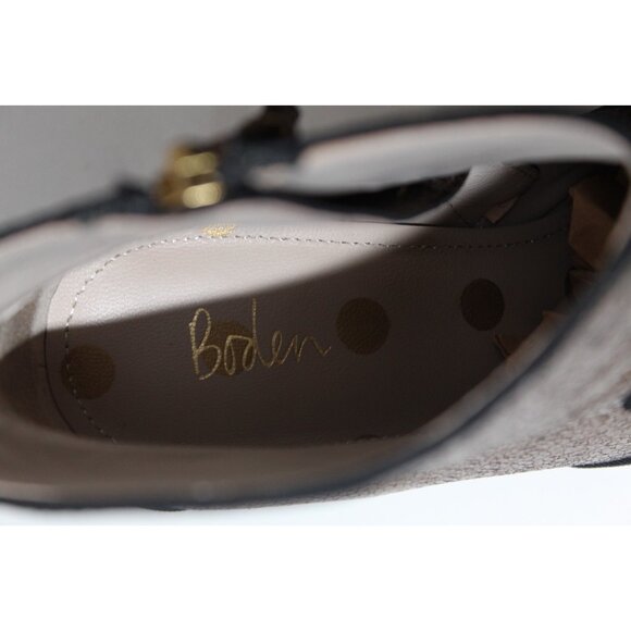 Boden Ankle Boots Gold Stiletto Heeled Leather Boot MINT Women's Size 40 9.5 - Picture 11 of 13